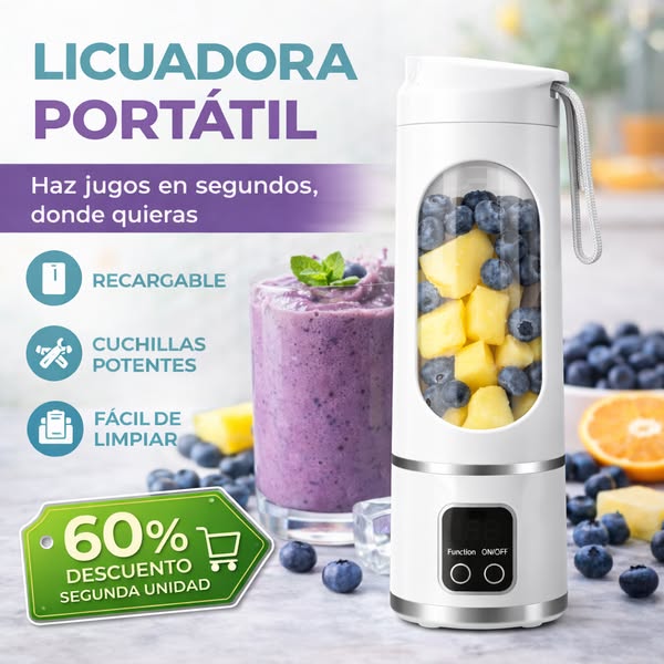 Licuadora Procesadora Portátil Jugos